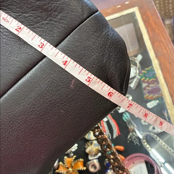 Valentino Black Leather Shoulder Bag with Chain Straps - Picture 11 of 13